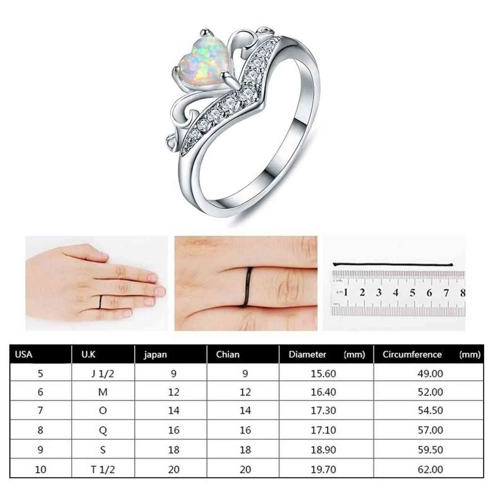 Fashion Valentine's Day Jewelry Wedding Promise Silver Oval Ring for Women Friendship Rings Engagement Ring G1125