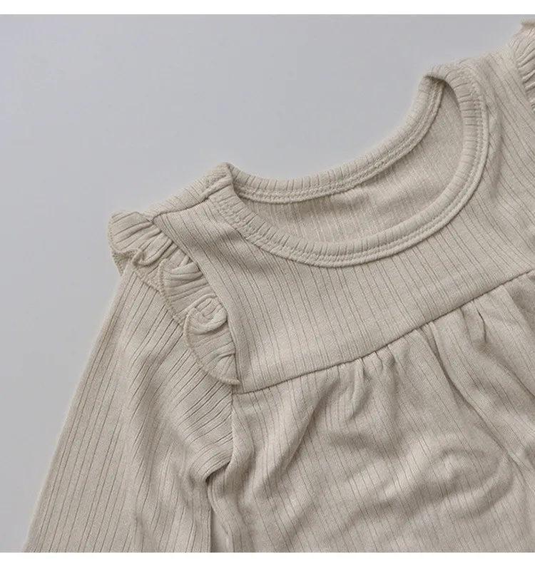 Vårt botten set koreanska varor bomull baby kostym tracksuit kvinnliga pyjamas kläder 210515