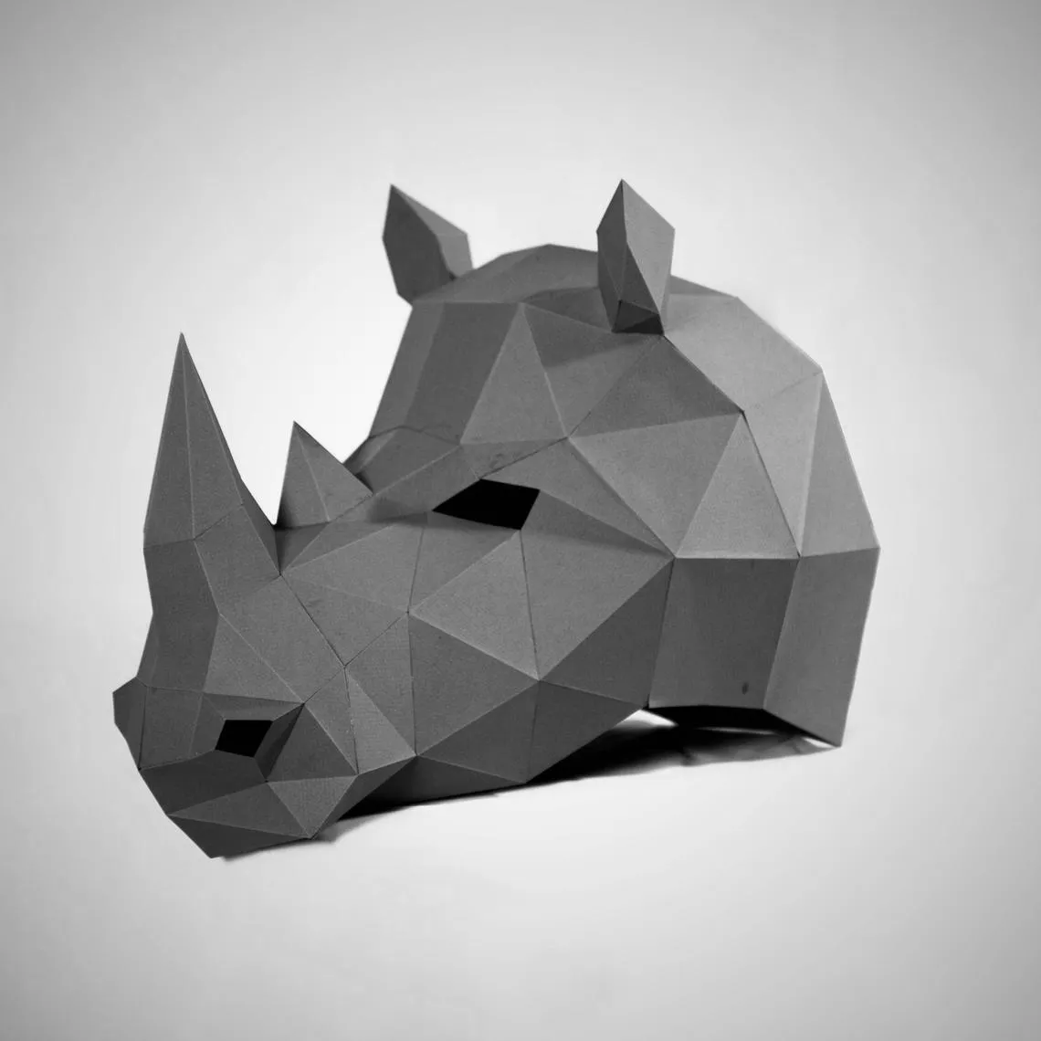 Cosplay Rinoceronte Maschera 3D Papercraft Carta Adulto Maskking Indossabile Halloween Horror Masque Visage Costume Uomini Giocattoli FAI DA TE Partito