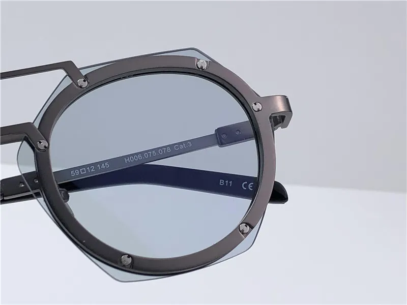 Neue Modesport -Sonnenbrille H006 Rundrahmen Polygon -Objektiv einzigartiger Designstil beliebter Outdoor UV400 Schutzbrille Top Quali2186