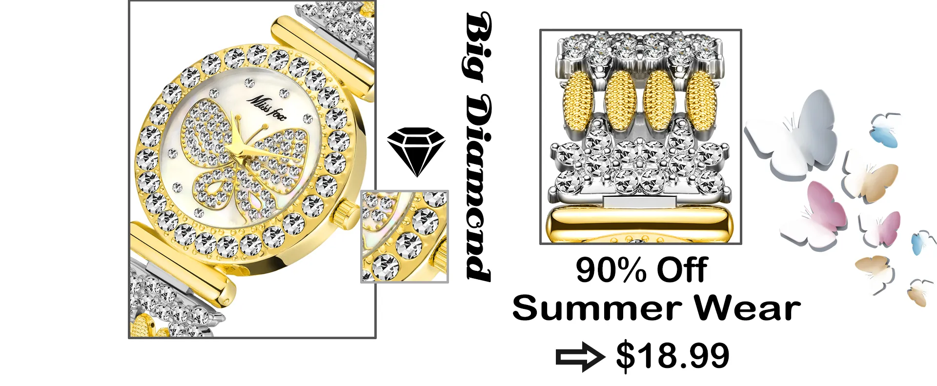 Women's Horloges Chronograph Rose Gold Sport Horloge Dames Diamant Blauw Rubber Band XFKS Analoge Vrouwelijke Quartz Horloge