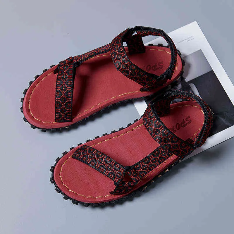 Sandals Summer Men New Gladiator Beach Casual Shoes Slippers Sport Water Flip Flops s Slides Zapatos De Hombre 220302