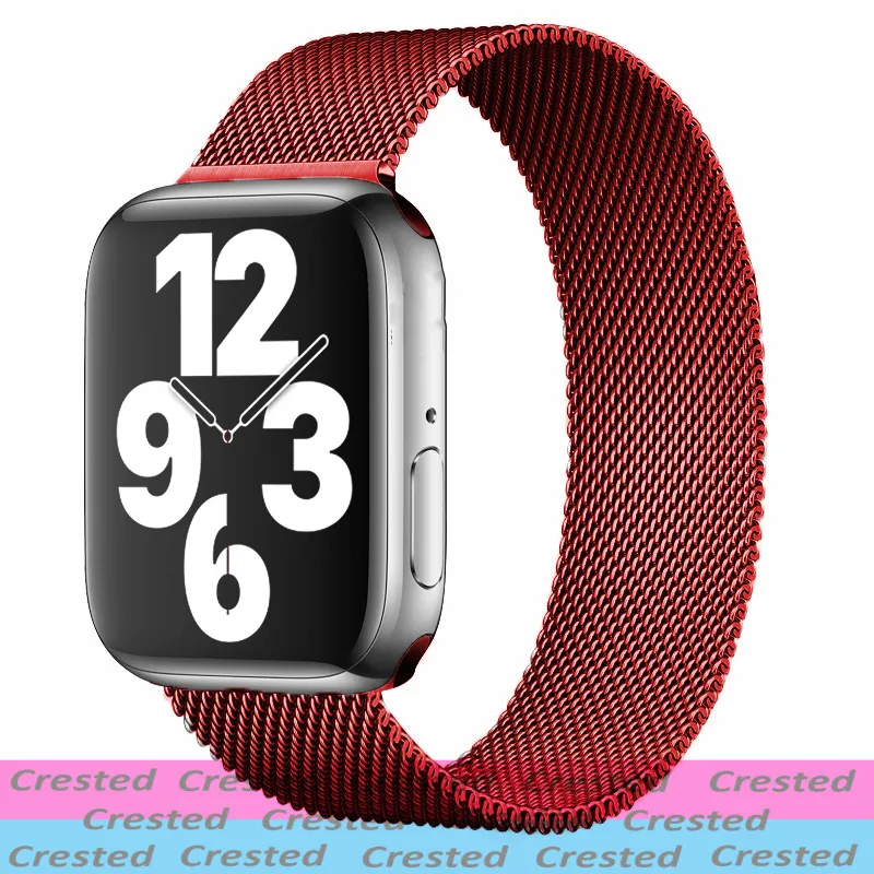 Sangle pour Apple Watch Band 44 mm 40 mm Iwatch 42 mm 38 mm Bracelet en métal en acier inoxydable Loop magnétique Apple Watch 3 4 5 6 SE6907107