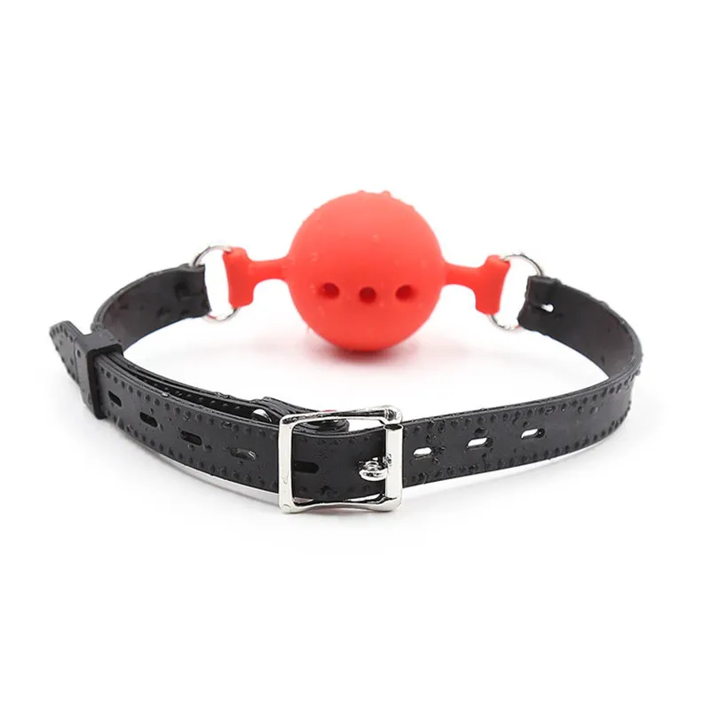 Yutong Pareja Silicona Gag Ball BDSM Bondage Restricciones Boca Abierta Transpirable Naturaleza Arnés Correa Juguete para Mujeres Accesorios