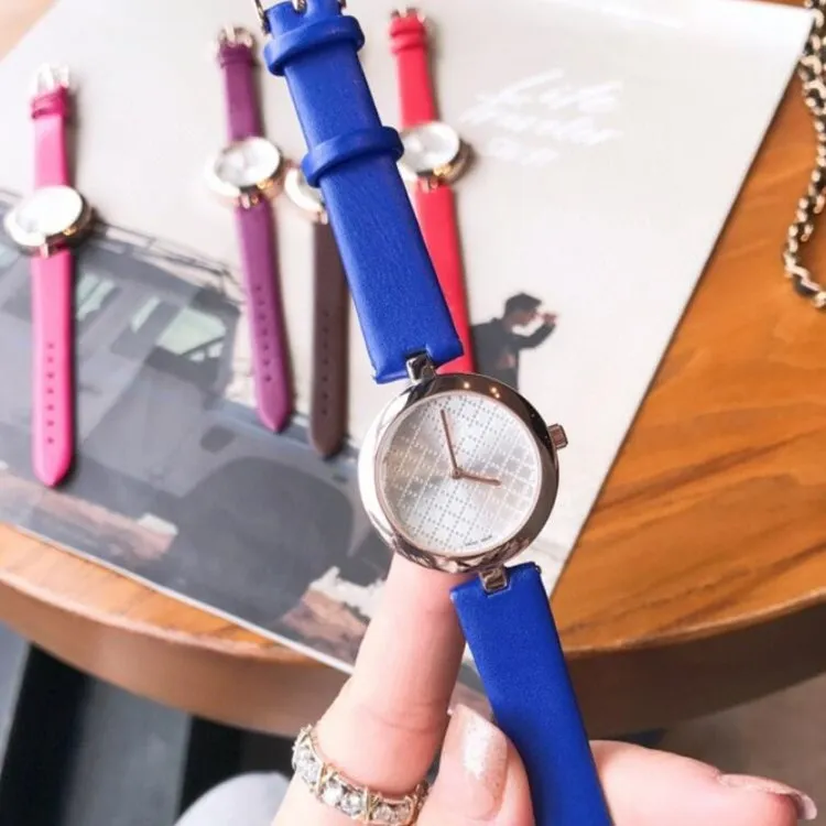젤리 색상 럭셔리 여성 시계 간단한 패션 탑 브랜드 레이디 시계 시계 우아한 여자 팔찌 시계 귀여운 핑크 레드 퍼플 블랙 w223y
