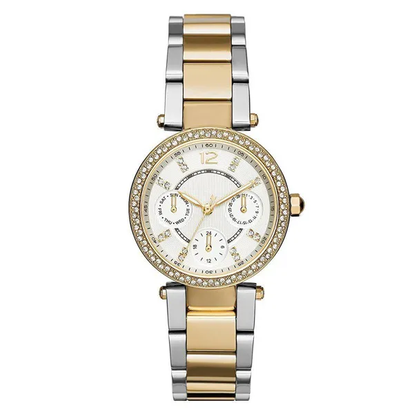 Fashion Women Watches Montre Quartz Watch Gold Designer Micheal Korrs Diamond M5615 5616 6055 6056 Woman Orologio Di Luss Montre D233Q