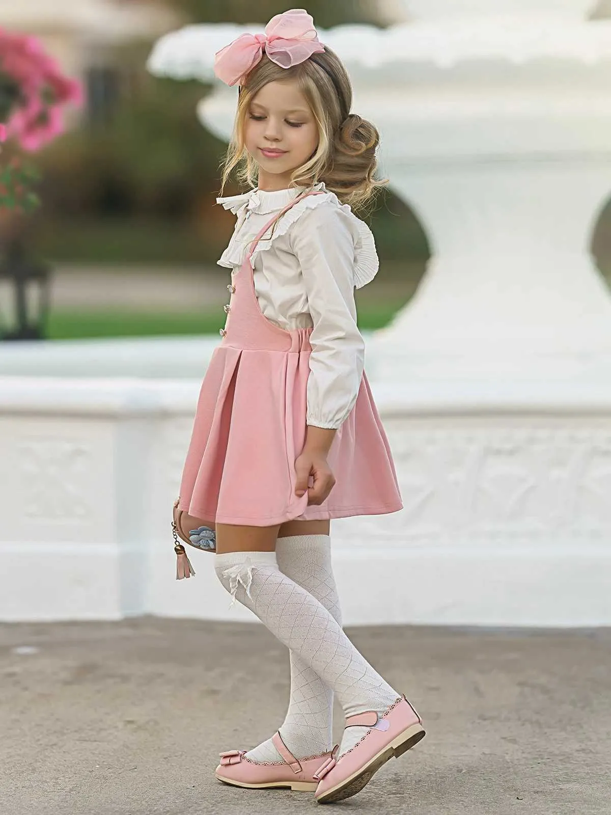 2021 enfant vêtements filles robe + dentelle t-shirt 2 pièces ensemble princesse bébé enfants automne nouveauté coréen Blouse + robe ensembles Q0716