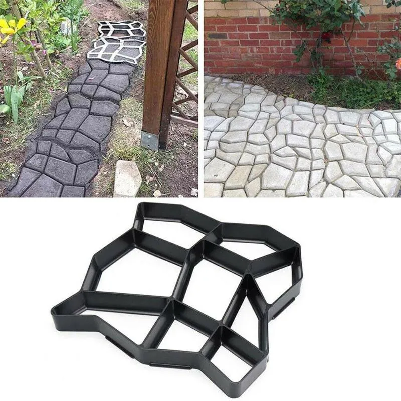 Paving Mold Home Garden Walk Floor Road Forms For Concrete Stepping Driveway Stone Mold Patio Paths Cement Andra byggnader310n