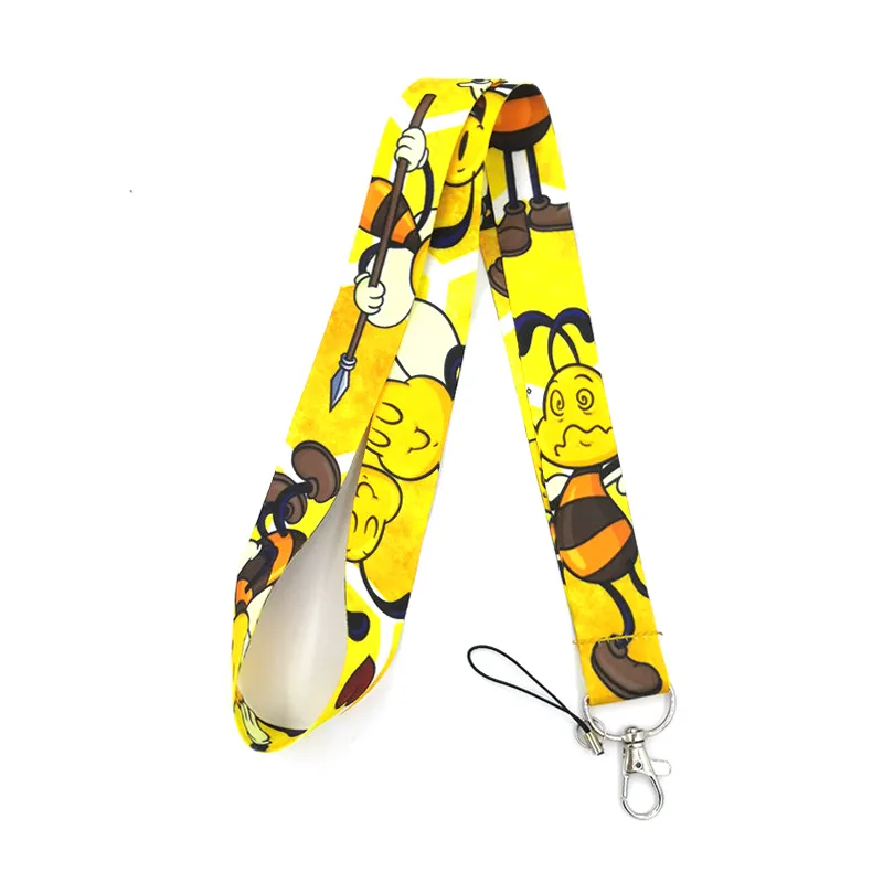 10 pièces abeille vintage cou lanière porte-clés téléphone portable sangle ID porte-Badge corde porte-clés cosplay accessoires cadeau