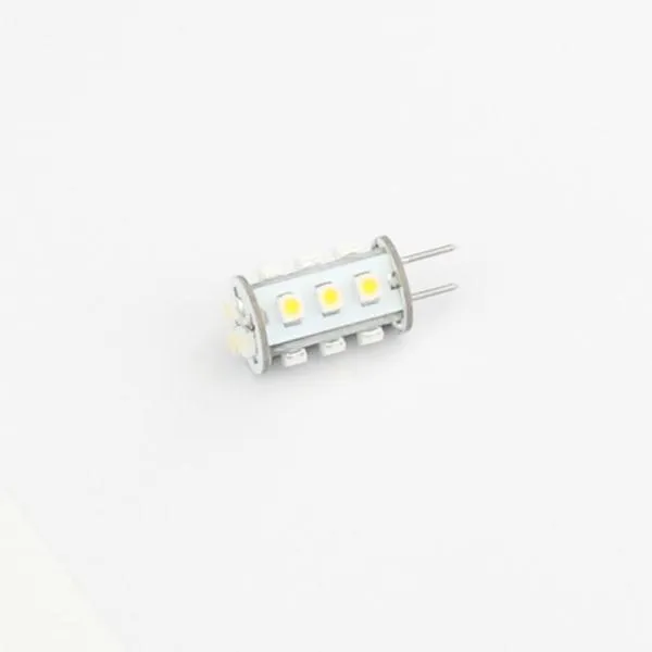 Bulbos 12VDC GY6 35 G6 35 1W 15LED 3528SMD Lâmpada de lâmpada Dimmível 360 graus Iluminação Slim Boby Engenharia Comercial Lot227o