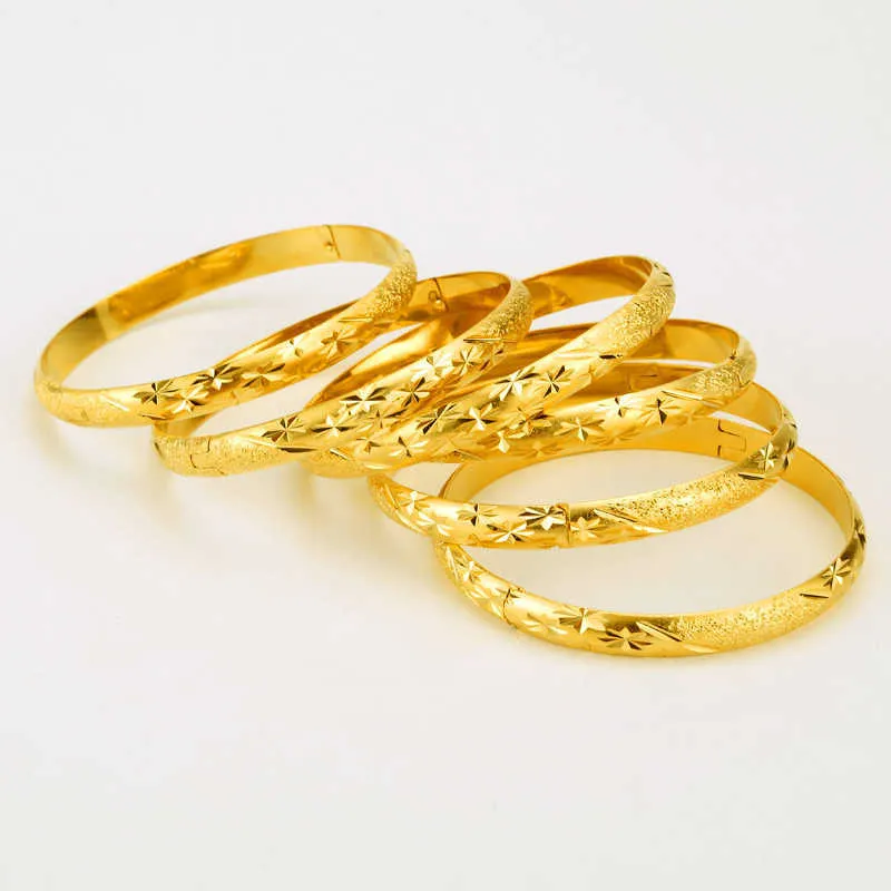 8mm /lote dubai Bangles de ouro para homens 24k coloras de pulseiras etíopes Jóias Africanas do Casamento Árabe Presente Noiva 2107136802086