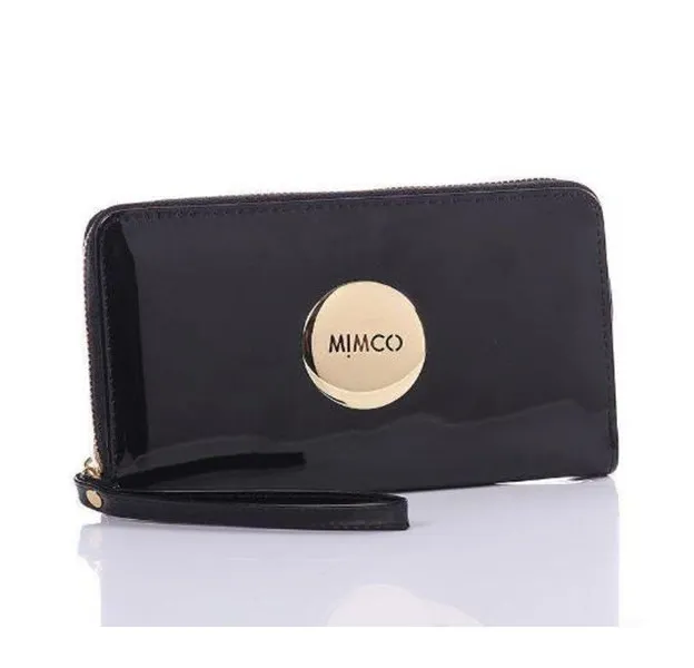 مصمم Mimco Wallet Women Pu Leather Prests Brand Brand Brand Prace Makeup Cosmetic Bags Ladies Classic Shopping Evening Bag235y