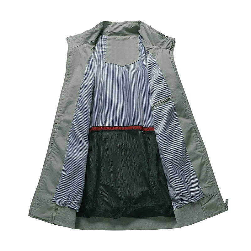 Bahar Bombacı Ceket Erkekler için 2021 Moda erkek Beyzbol Ceket Streetwear Katı Renk Turn-down Yaka Mont Erkek Giyim X0621