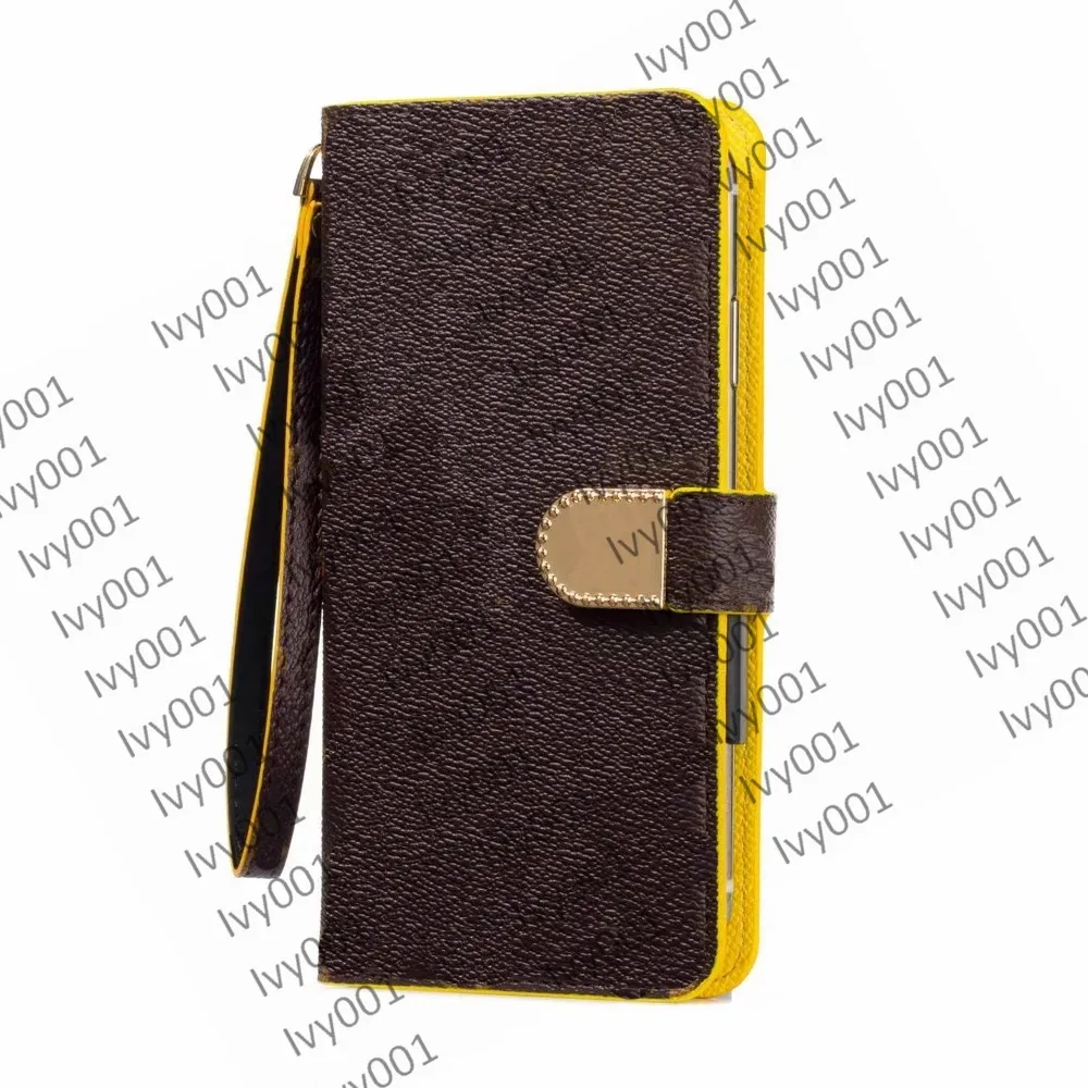 أعلى أزياء L Wallet Phone Cases for iPhone 15 Pro Max 14 Plus 13 12 Mini 11 Pro Max XS XR X 8 7 Plus Flip Leather Case L cover for Samsung All Model S23 Ultra Note