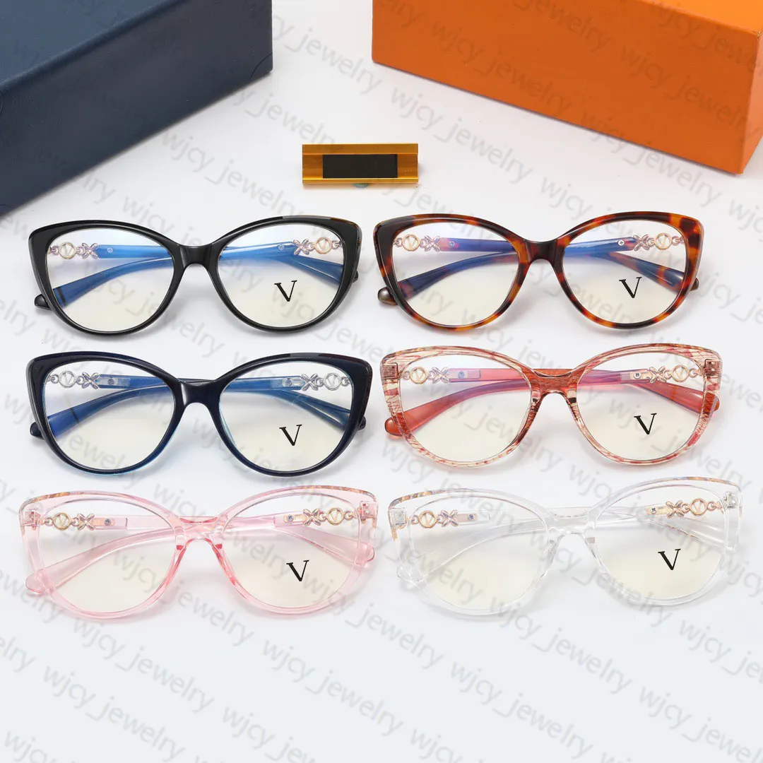 Glasögon designer solglasögon vanliga glasögon optiska utan nära kraft mode full ram bokstav för man kvinna 6 färg goo291d