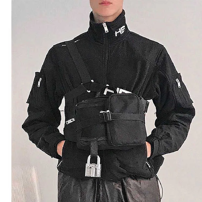 Giacche da uomo Heliot Emil funzionale ha decostruzione dark pioneer ins design di nicchia splicing fashion brand giacca con utensili