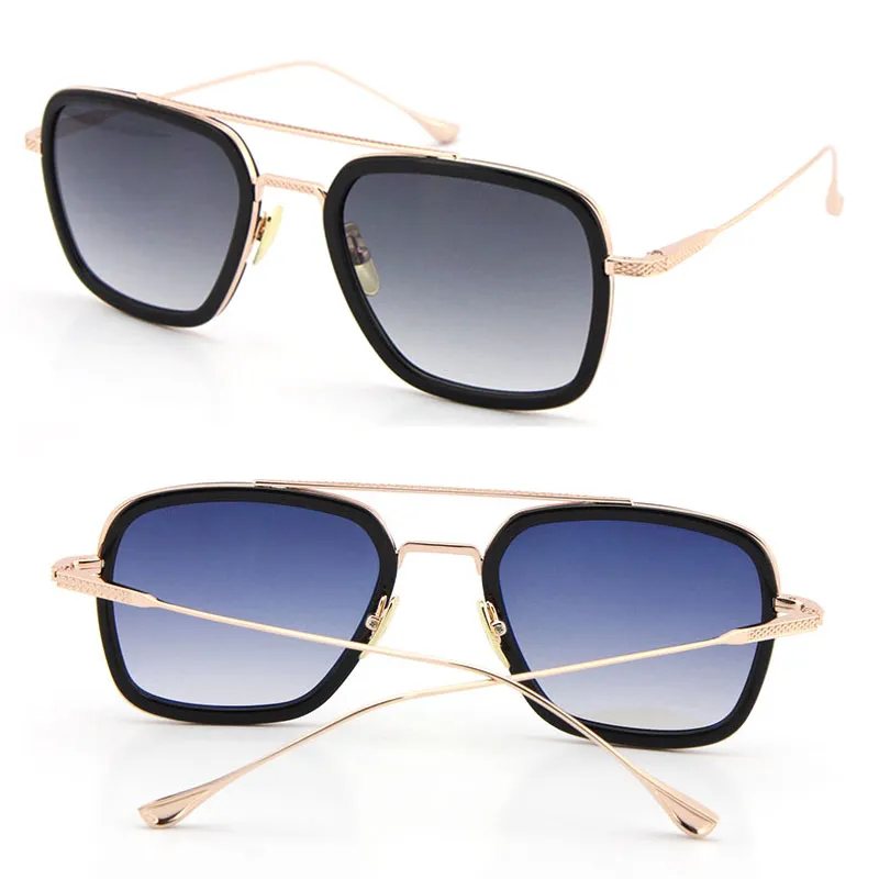 Whole Selling Square shape face FLIGHT Sunglasses Male and Female Fashion Glasses Metal Pilot Adumbral Eyeglasses Classical st306C