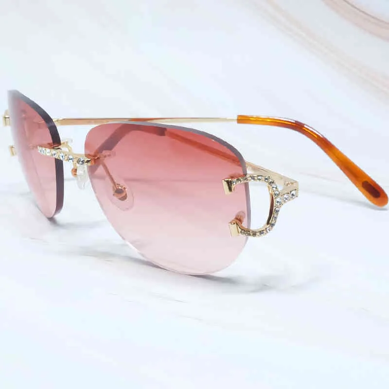 Occhiali da sole designer 10% di sconto sul designer di lusso Nuovi occhiali da sole maschile e femminile di sconto sul filo uomo Oval Women Oval Women Rhinestones Colore Famiglia estate Trending Lentes Sol