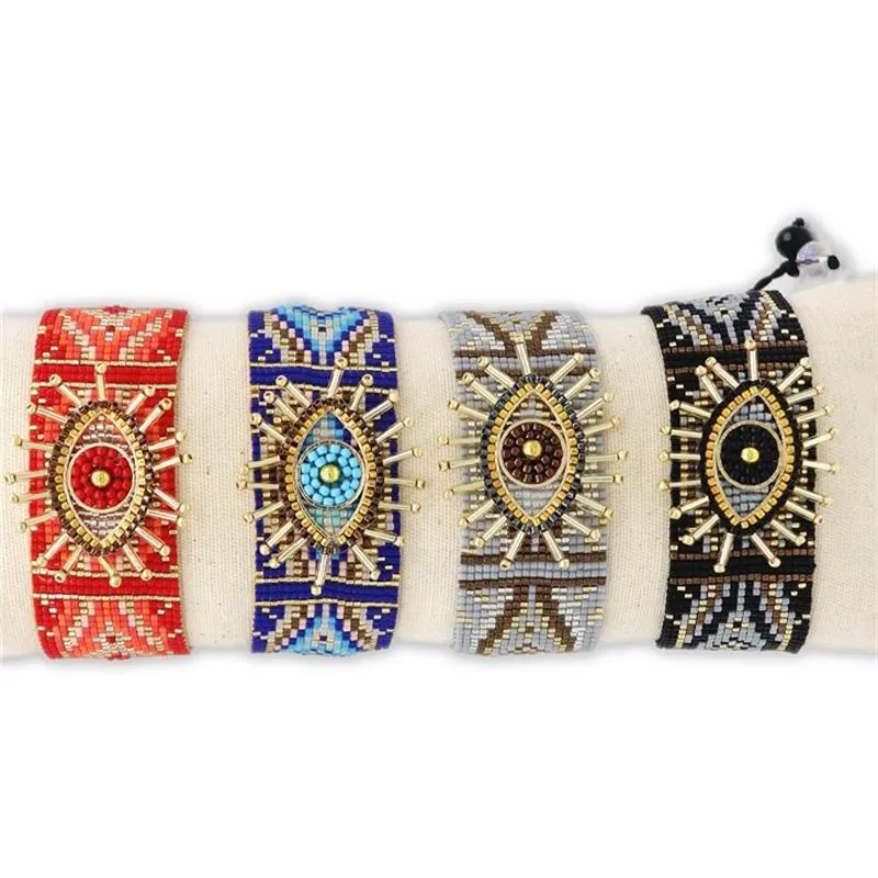 Zhongvi Miyuki Armband Voor Vrouwen Turkse Lucky Evil Eye Armbanden Pulseras Mujer 2021 Femme Sieraden Vrouw Handgemaakte Loom Beads265q