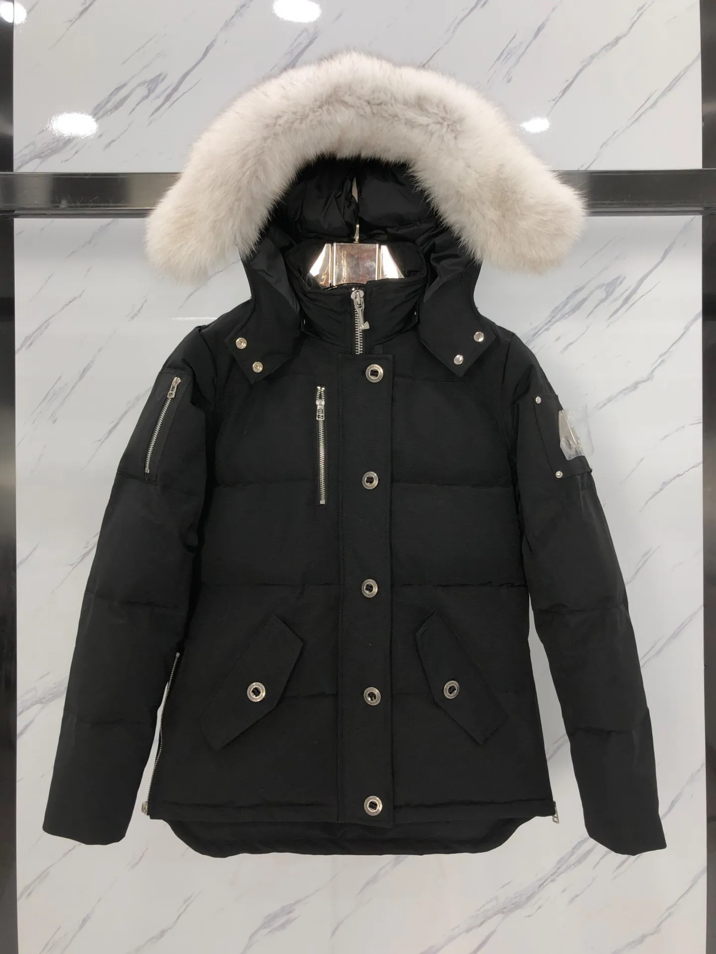 ユニセックスの冬のダウンジャケットのウインドブレーカー厚いフード付きファッションメンズ冬のコート高品質の白いアヒルのジャケットTopshop1588