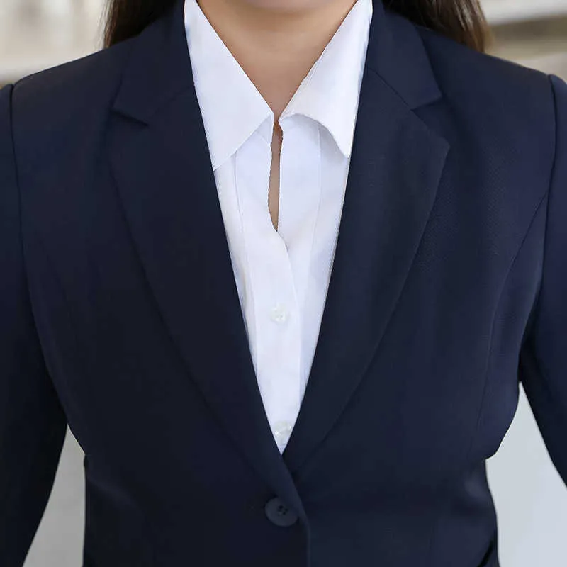 3XL-10XL Plus Size Damen Professionelle Anzughose 2-teiliges Temperament Langarm-Damenjacke Büroarbeitskleidung weiblich 210527