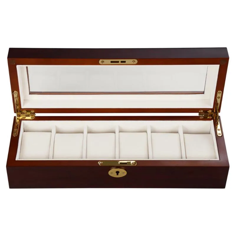Watch Boxes & Cases Case Fashion Display Portable Wood Lightweight Luxury Jewelry Storage Anti Scratch Gifts Organizer Protective 280Y