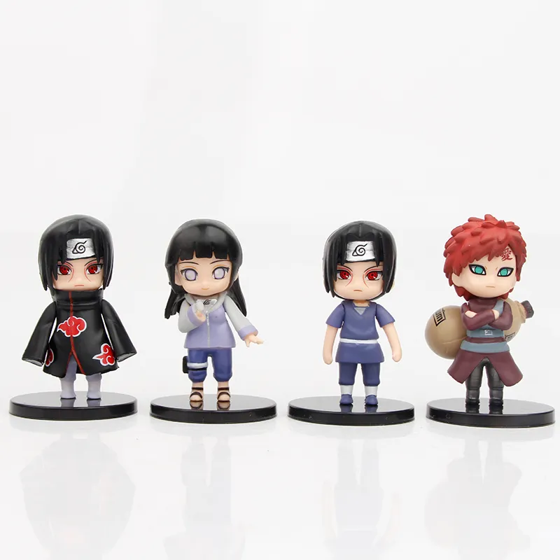 Uzumaki Sasuku Pvc Action Figures Sakura Kakashi Gaara Miniature Anime Figurines Collection Model Dolls Kids Toys Set201m7900824