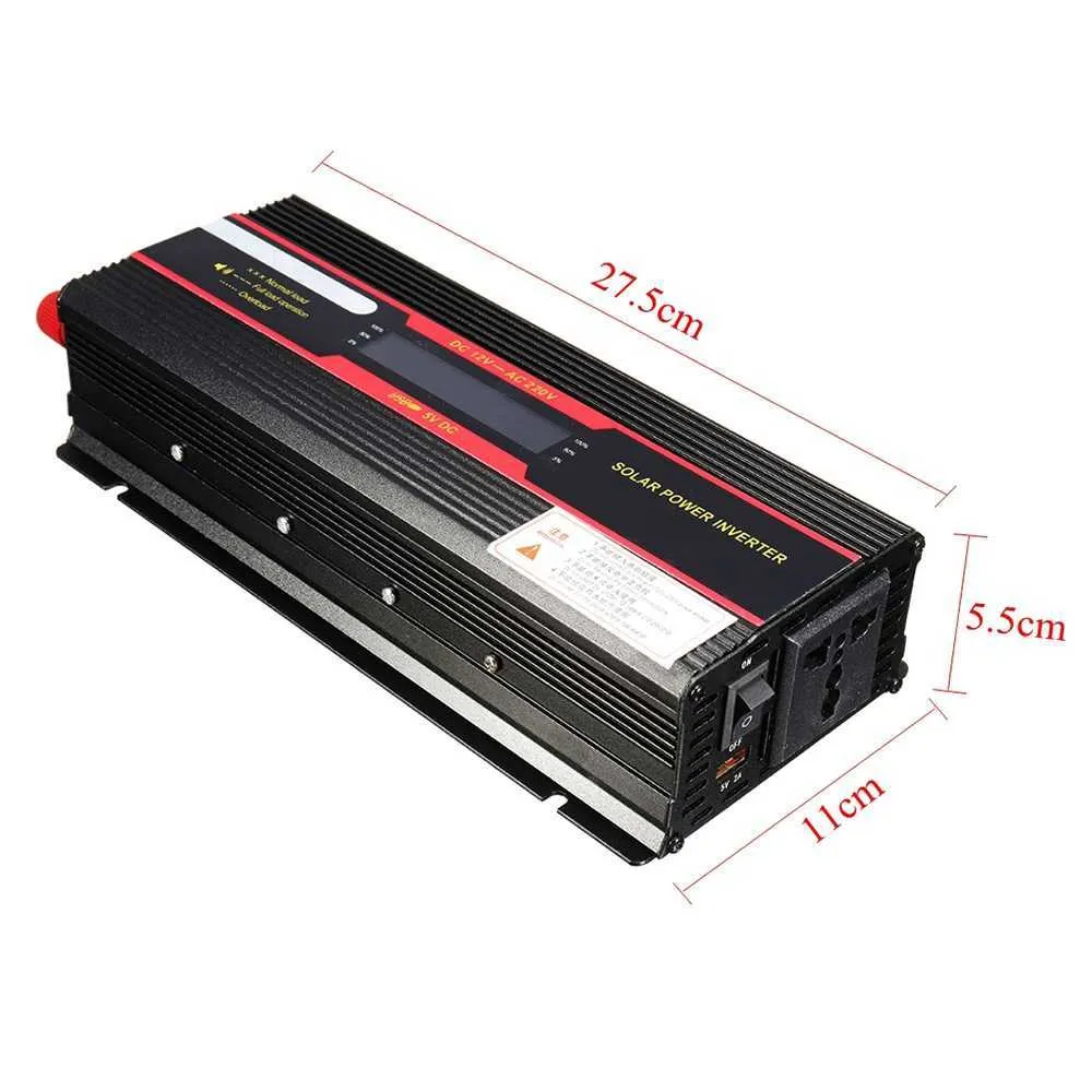 Pure Sine Wave Inverter DC 12v 24v To AC 110V 220V 900W Voltage Transformer Power Converter Solar Car Micro InverterMicro Car183M