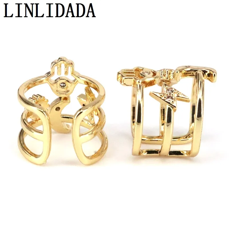 10 Uds. Anillos bohemios dorados con forma de luna y sol para Mujer y niña, Anillos de estilo coreano para Mujer, regalo 2021, joyería para fiesta femenina