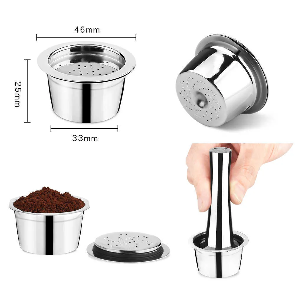 Recafimil Kaffeekapsel wiederverwendbar für Tchibo Cafissimo K-Fee II Maschine Nachfüllpad Kaffeetasse Löffel mit Clip 210712