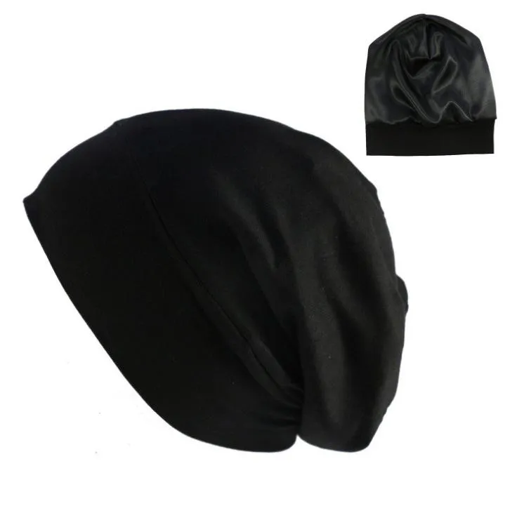 Elastic Cotton Turban Hat Solid Color Women Headscarf Bonnet Inner Hijabs Cap Muslim Head Wraps Femme Wrap Chemo Beanie Skull Caps268T