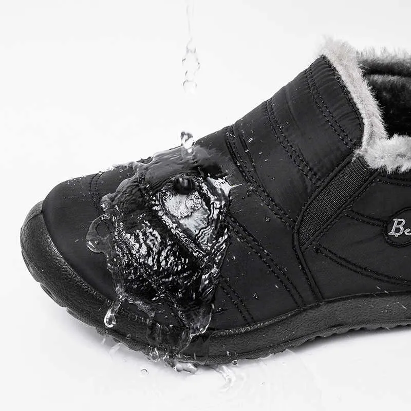 Scarpe invernali da donna Stivali da neve Stivaletti invernali in peluche Stivali impermeabili da donna Botas Mujer Plus Size 211009