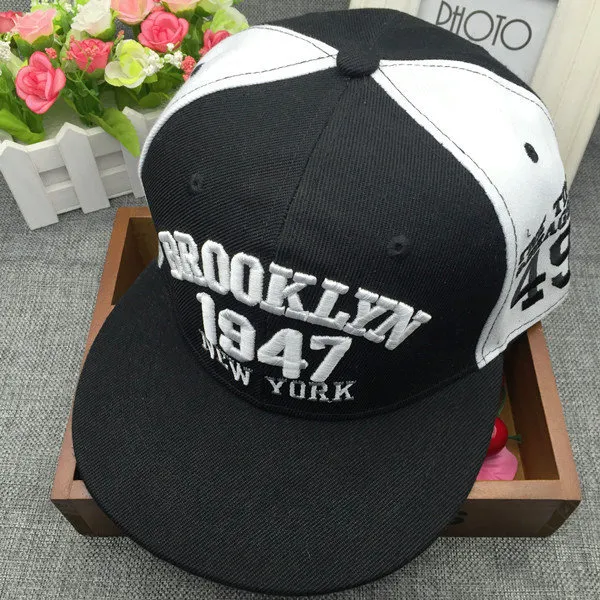 1947 Brooklyn Style Baseball Cap Sport Hut Gorras Planas Snapback Caps New York Hip Hop Hüte Snapbacks Casquette Polo Cap7732506