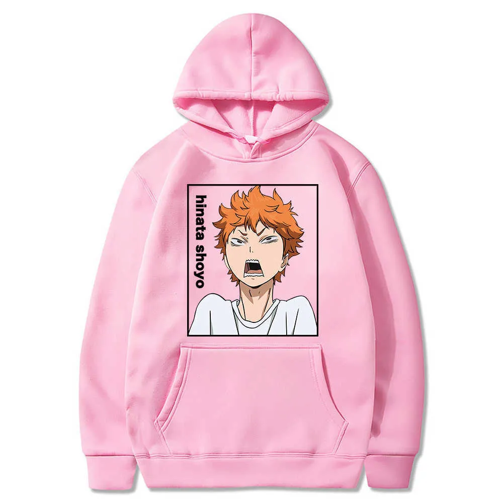 2021 Hoodies Unisex Anime Volleybal Hoodie Mannelijke Streetwear Mode Hoodies Simple Classic Paar Kleding Over Maat Harajuku H0910