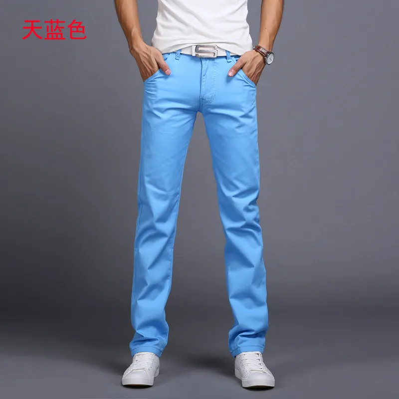 Spring Autumn Casual Pants Men Cotton Slim Fit Chinos Fashion Trousers Male Brand Clothing Plus Size 9 colour 919