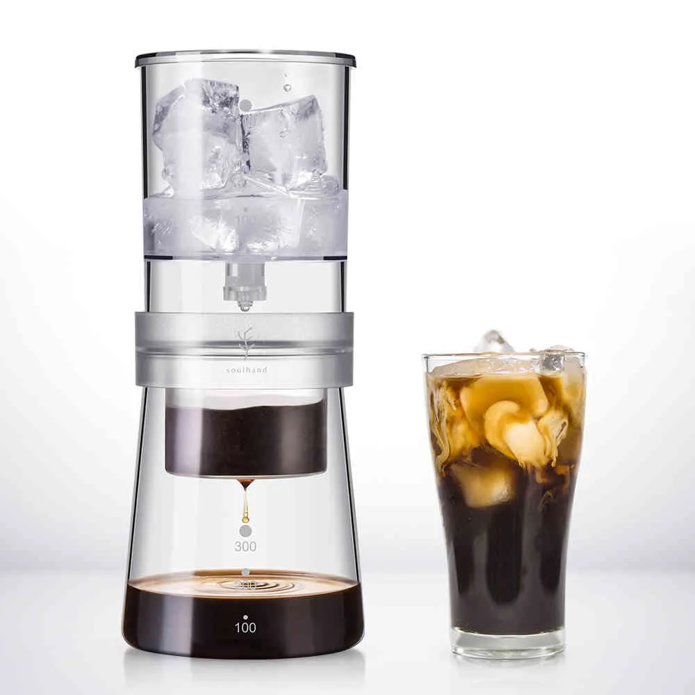 800350ml Ice Drip Koffiepot Koffiezetapparaat Filterglas Percolators Espresso Keuken Barista Druppelaar Pot Ijskoud Brouwpotten Brouwsel 26578565