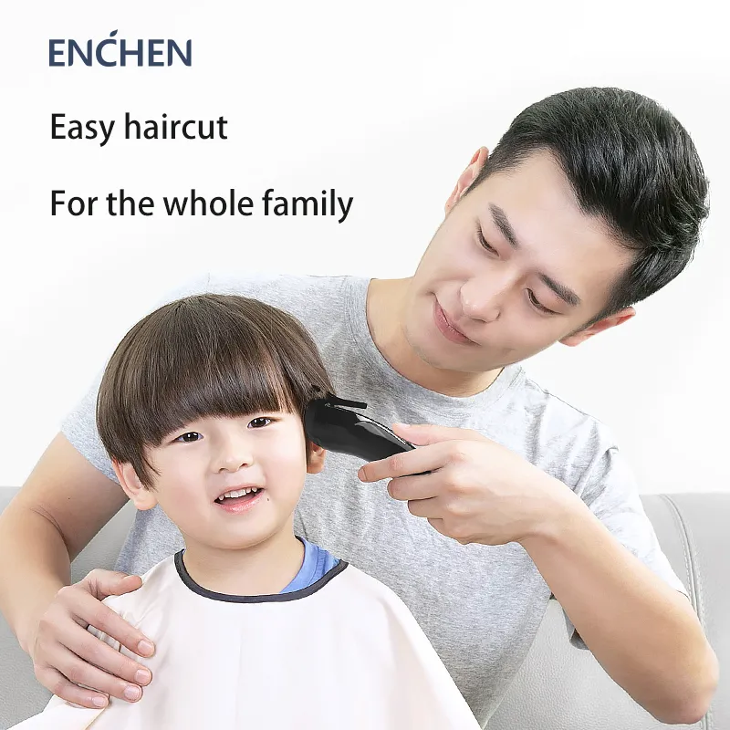 Enchen Sharp3 Kuaför Elektrikli Saç Clipper Berber Profesyonel Yetişkin Çocuklar İçin Profesyonel Şarj Edilebilir Kablosuz Düzeltmeci Orijinal 220712