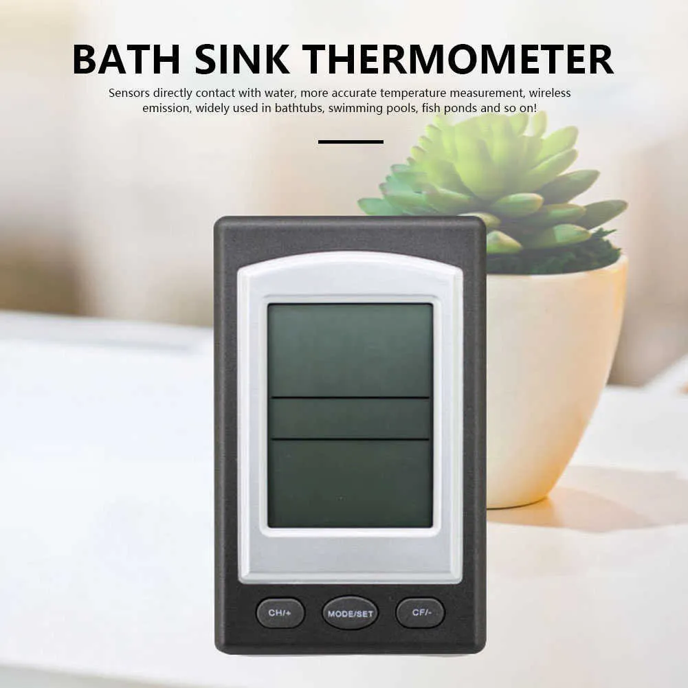 Drijvende Thermometer Draadloze Zwembad Thermometer Hot Tub Home Zwem Temperatuur Meter Kalender Alarmklok -40 ~ 60c