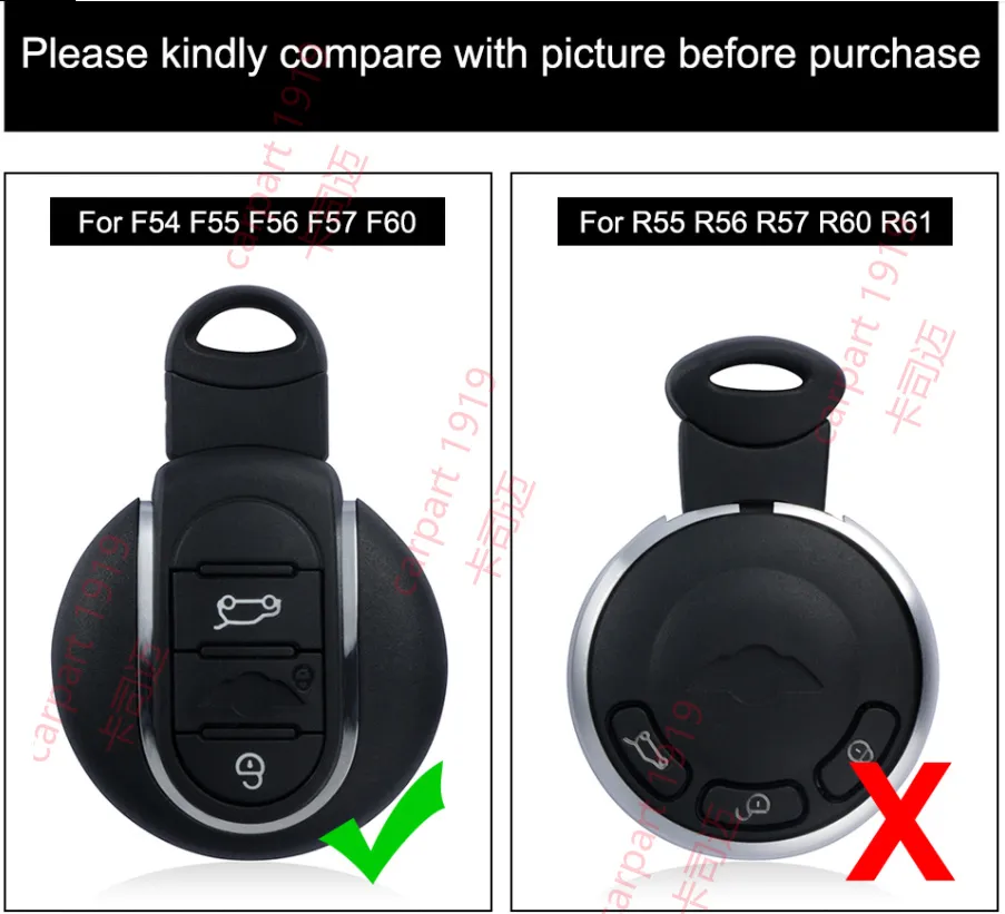 Le migliori offerte Car Remote Smart Key Cover Replacement Case for MINI Cooper F54 F55 F56 F60 sono su ✓ Confronta prezzi e caratteristiche di prodotti nuovi e usati ✓ Molti articoli con consegna gratis!
