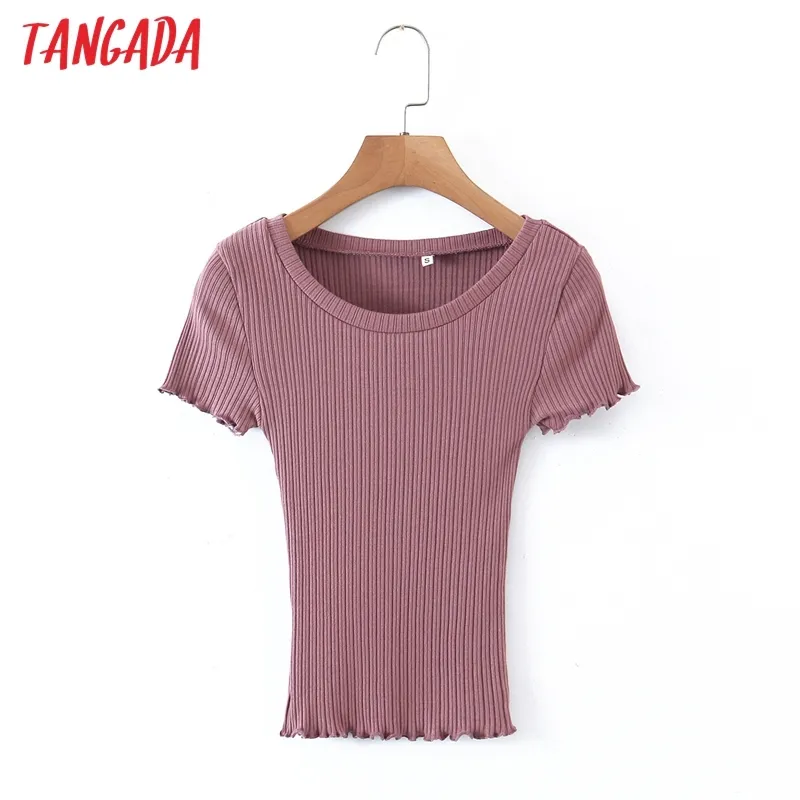 Frauen Basic Big Strethy Pink T Kurzarm O Neck Tees Damen Casual T-Shirt Street Wear Top 8H45 210416