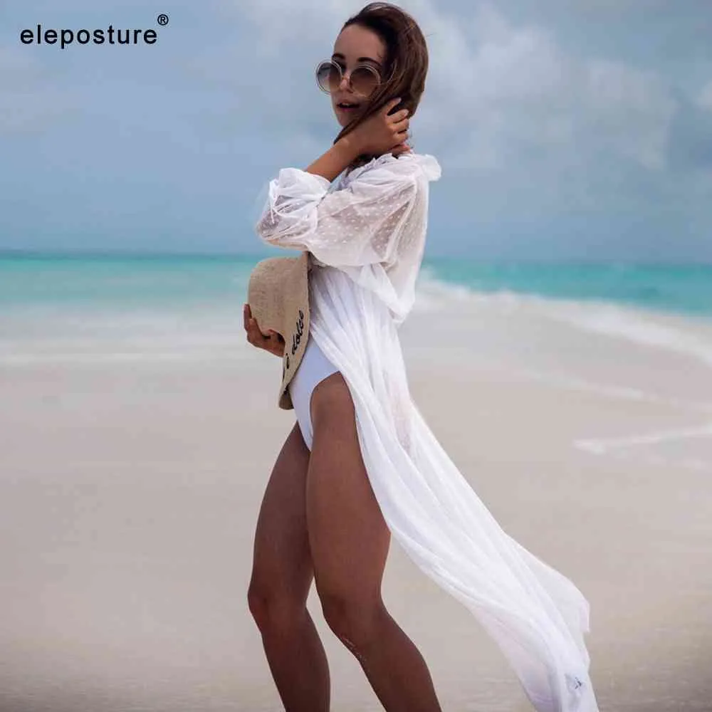 Robe de plage sexy dames bikini couvrir tunique longue paréos maillot de bain maillots de bain s vêtements d'été 210521