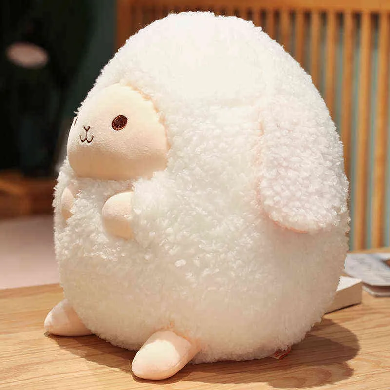 Carino Dreamful Angelo Pecora peluche giocattoli di peluche Agnello bambola morbido cuscino del bambino delle ragazze dei capretti Kawaii regalo di compleanno decorazione della stanza Y211119