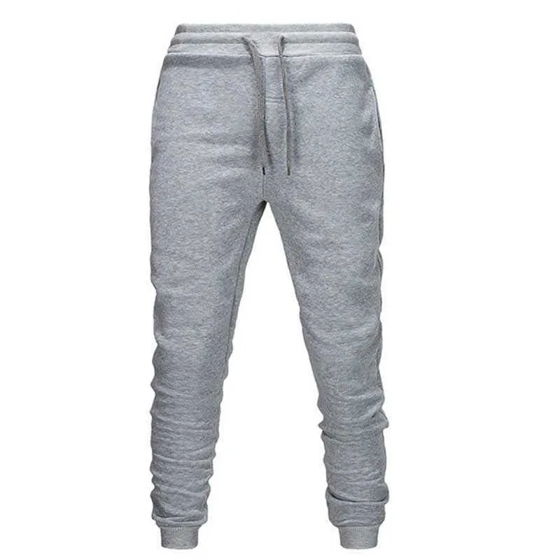 Män Jogger Gym Byxor Vår Höst Man Casual Elastic Fitness Baggy Byxor Mens Fleece Varm Vinter Sweatpants Storlek S-4XL 210715