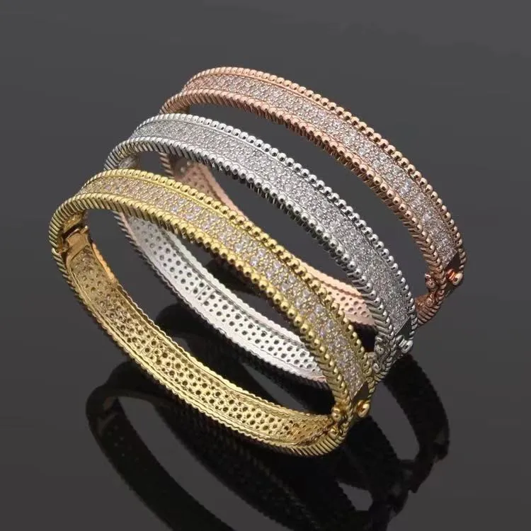 Witte diamanten armband schattig paar charmarme bangle bruiloft cadeau aangepaste manchet sieraden feng shui vriendschap band ontwerper luxe bracele214b