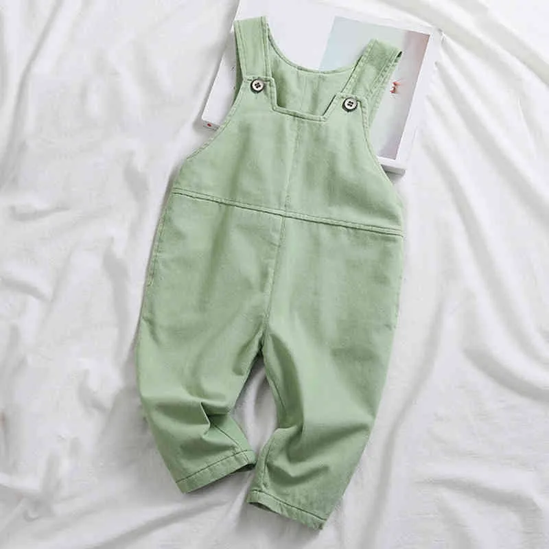 Koreanischen Stil Overalls Frühling Junge Casual Hosen Für Kinder Overall Mädchen Kind Kleidung 210515