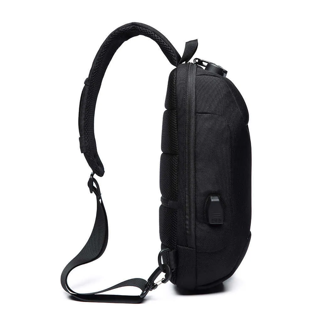 Ozuko 2019 Novo Multifuncional Crossbody Bag para Homens Anti-Theft Ombro Messenger Bags Masculino Impermeável À Prova D 'Água Short Trip Bag Pack Y0721