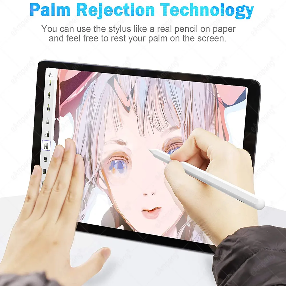 iPad Pencil con Palm Rejection Penna stilo attiva Apple Pencil 2 1 iPad Pro 2021 11 12.9 2020 2018 2019 Air 7th 8th