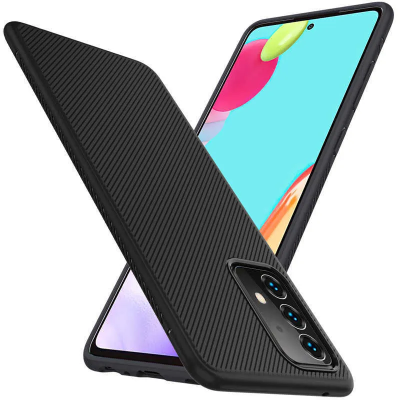 Caso de telefone celular Adequado para Samsung Galaxy A52 Moda simples tampa protetora masculina Business Cobertura TPU Silicone Soft Shell