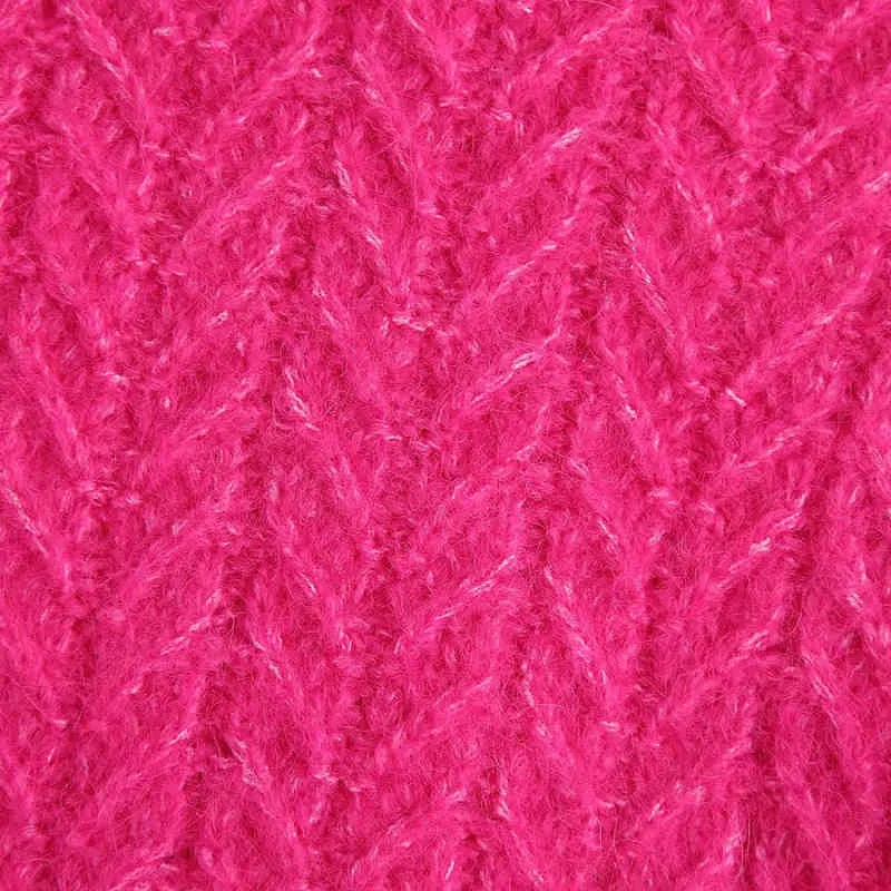 Décontracté femme Rose rouge doux mince tricoté gilet printemps mode dames Crochet hauts sans manche filles doux mignon chandails 210515