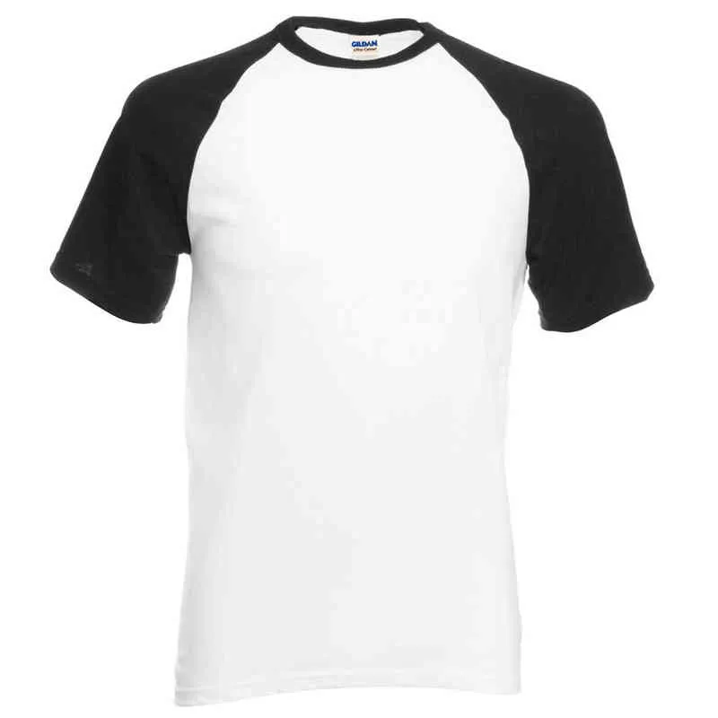 2021 Summer Solid Color Men T Shirts Cotton Blank Men's Raglan T-Shirt Hip Hop Streetwear Black White Gray Harajuku Tops Tees Y220214